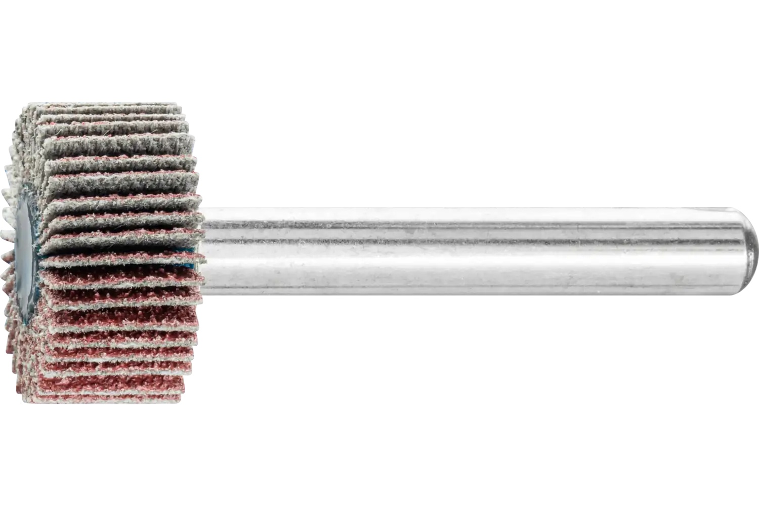 Picture of Pferd Mounted Flap Wheel, 3/4" X 3/8, 80 Grit, 1/4" Shank, Aluminum Oxide